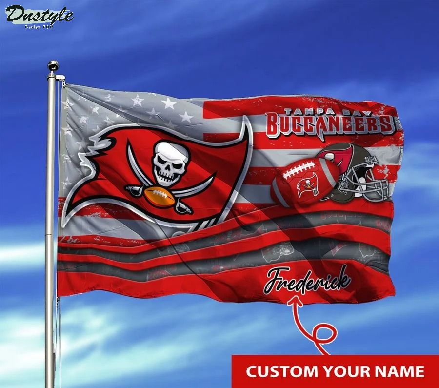 Tampa bay buccaneers NFL custom name flag