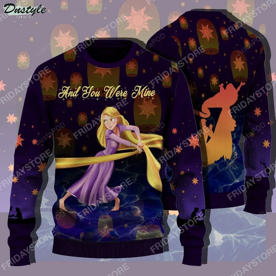 Tangled Rapunzel And You Were Mine Ugly Sweater