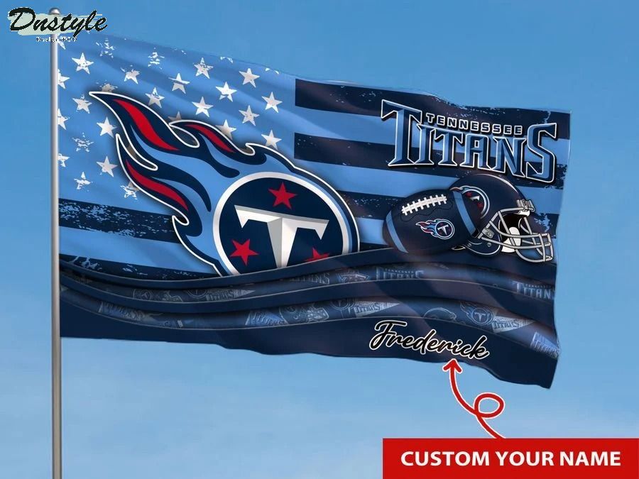 Tennessee titans NFL custom name flag 1