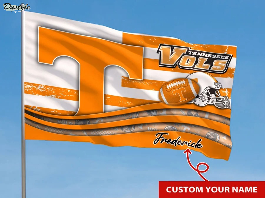 Tennessee volunteers NCAA custom name flag