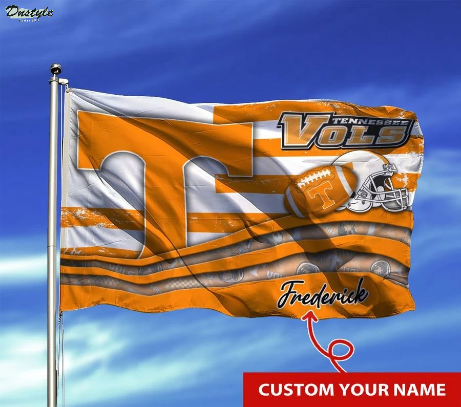 Tennessee volunteers NCAA custom name flag