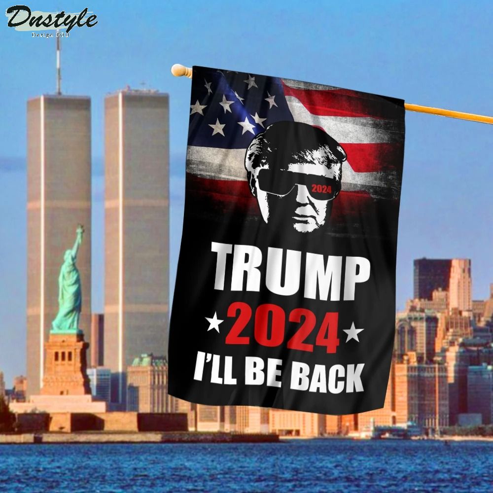Terminator Trump 2024 I'll be back flag