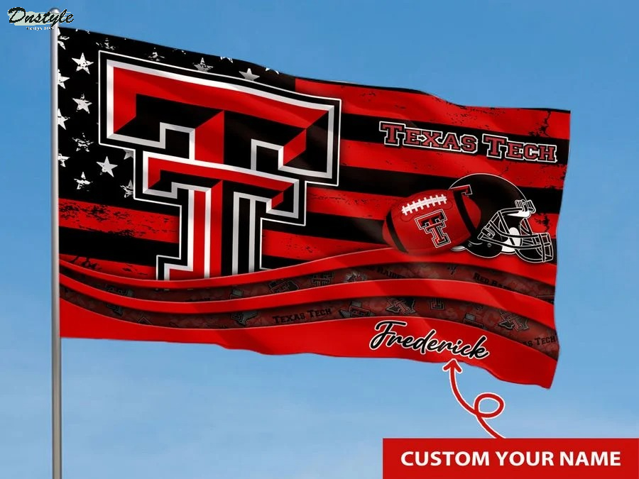 Texas tech red raiders NCAA custom name flag 1