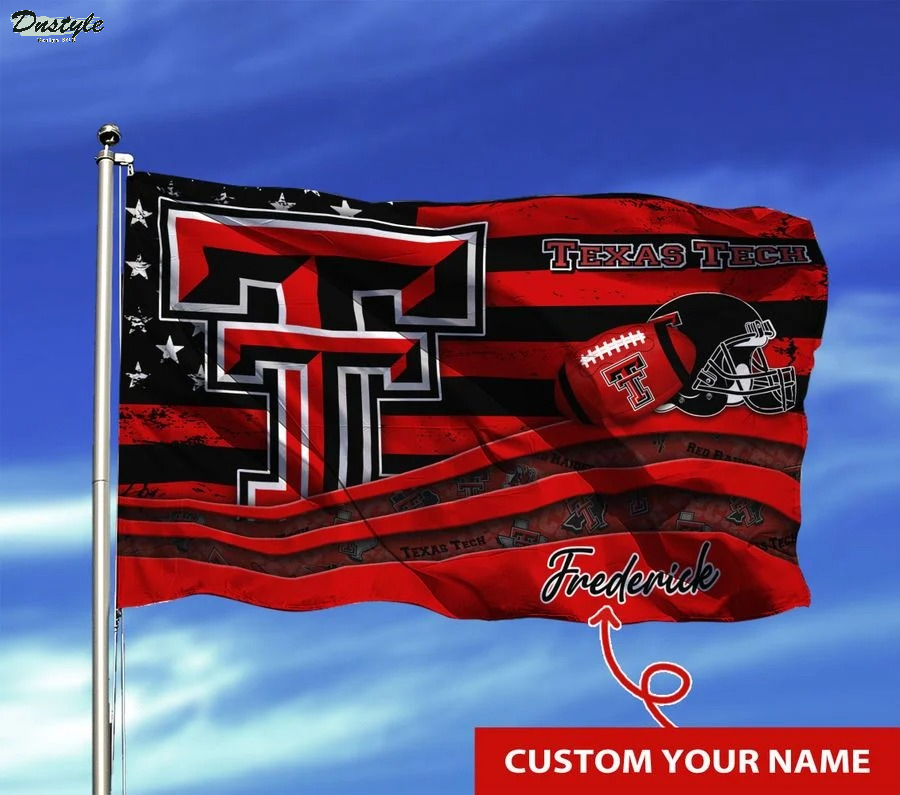 Texas tech red raiders NCAA custom name flag
