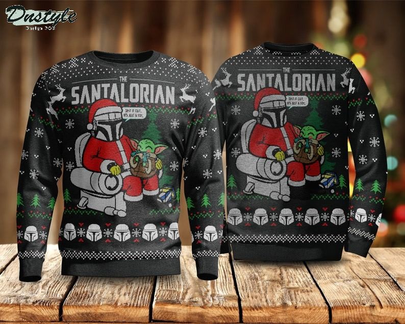 The Santalorian And Baby Yoda Ugly Christmas Sweater