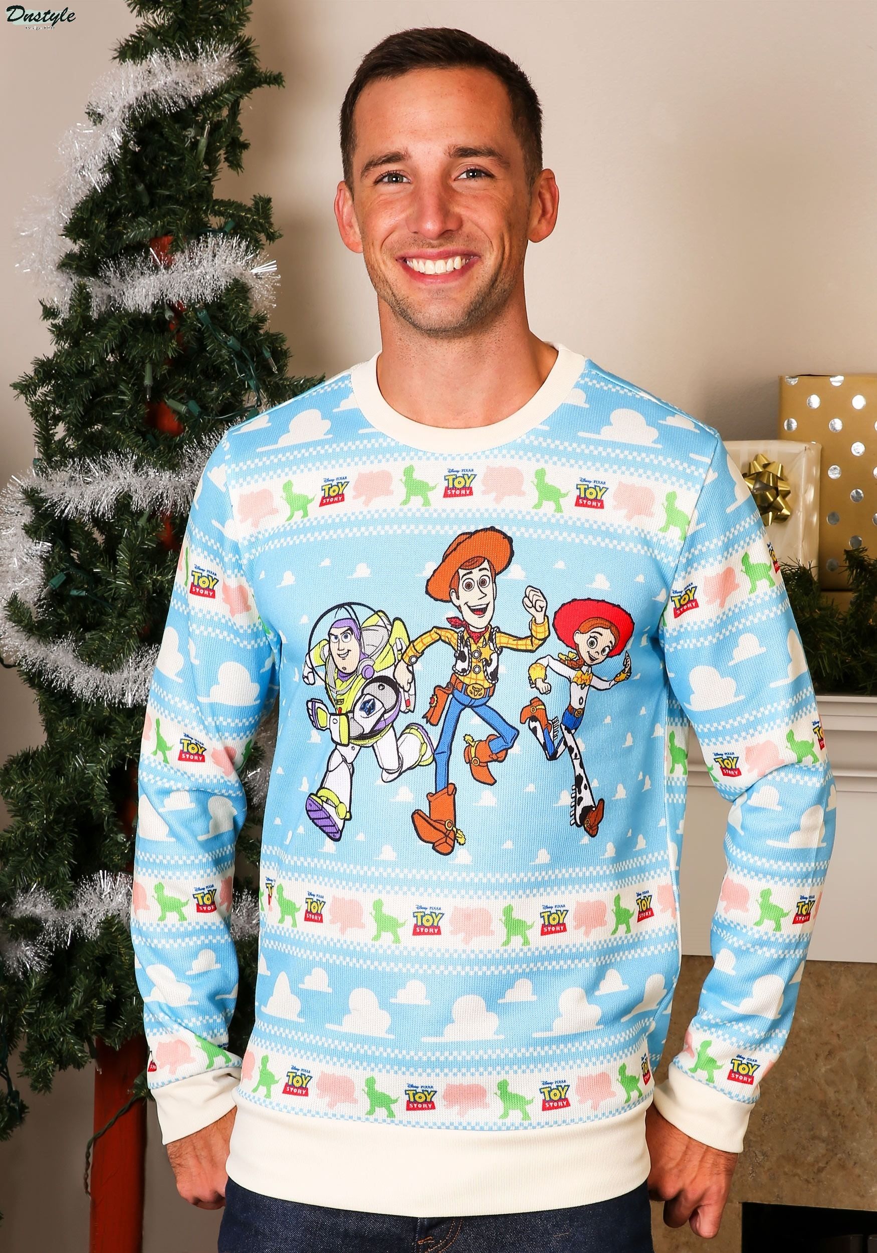 Toy Story Light Blue Ugly Christmas Sweater 1
