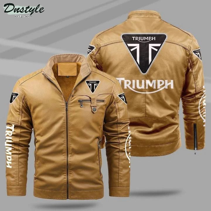 Triumph fleece leather jacket 1