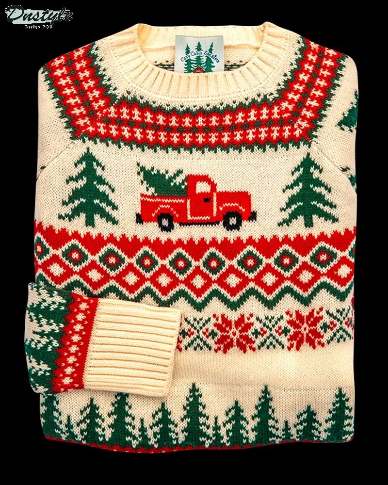 Truck Santa's New Sleigh ugly christmas sweater
