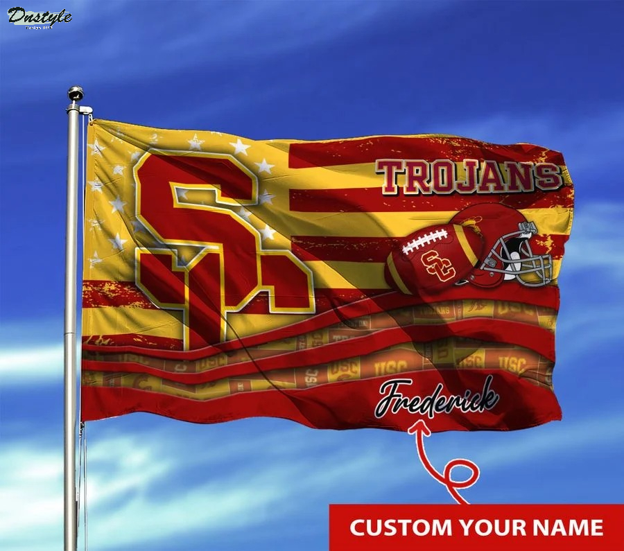 Usc trojans NCAA custom name flag