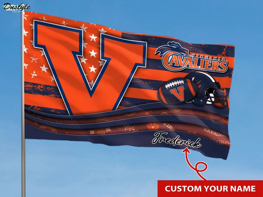 Virginia cavaliers NCAA custom name flag