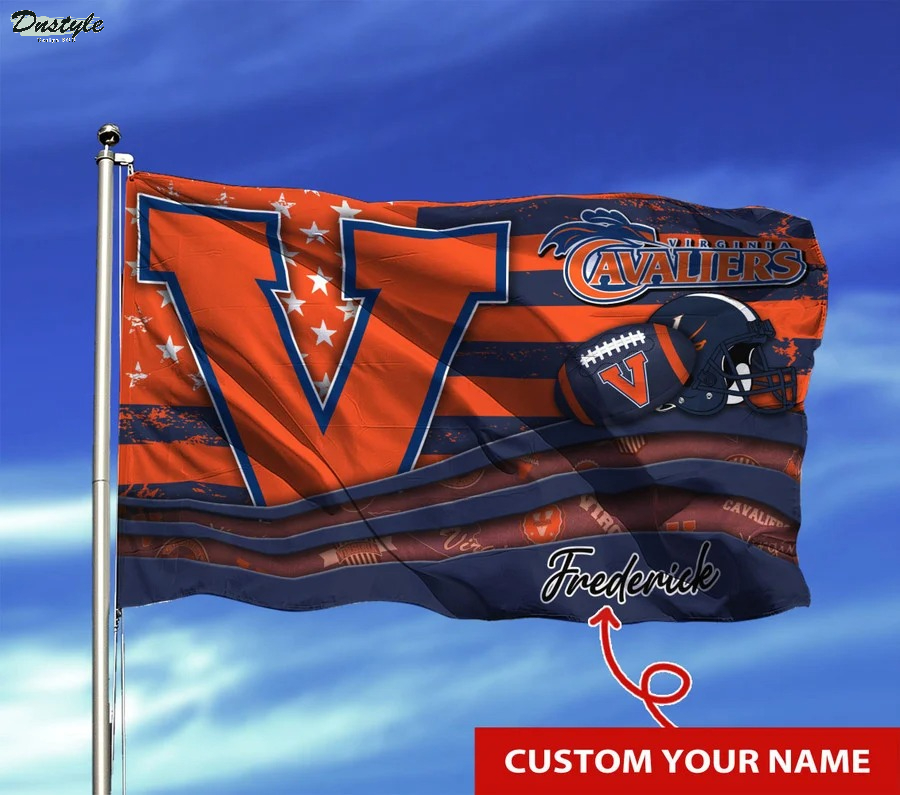 Virginia cavaliers NCAA custom name flag