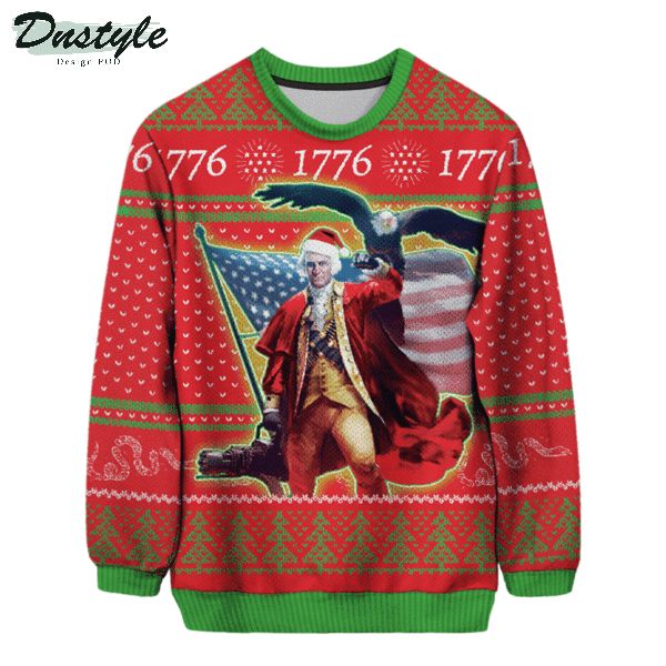 Washington 1776 christmas ugly sweater