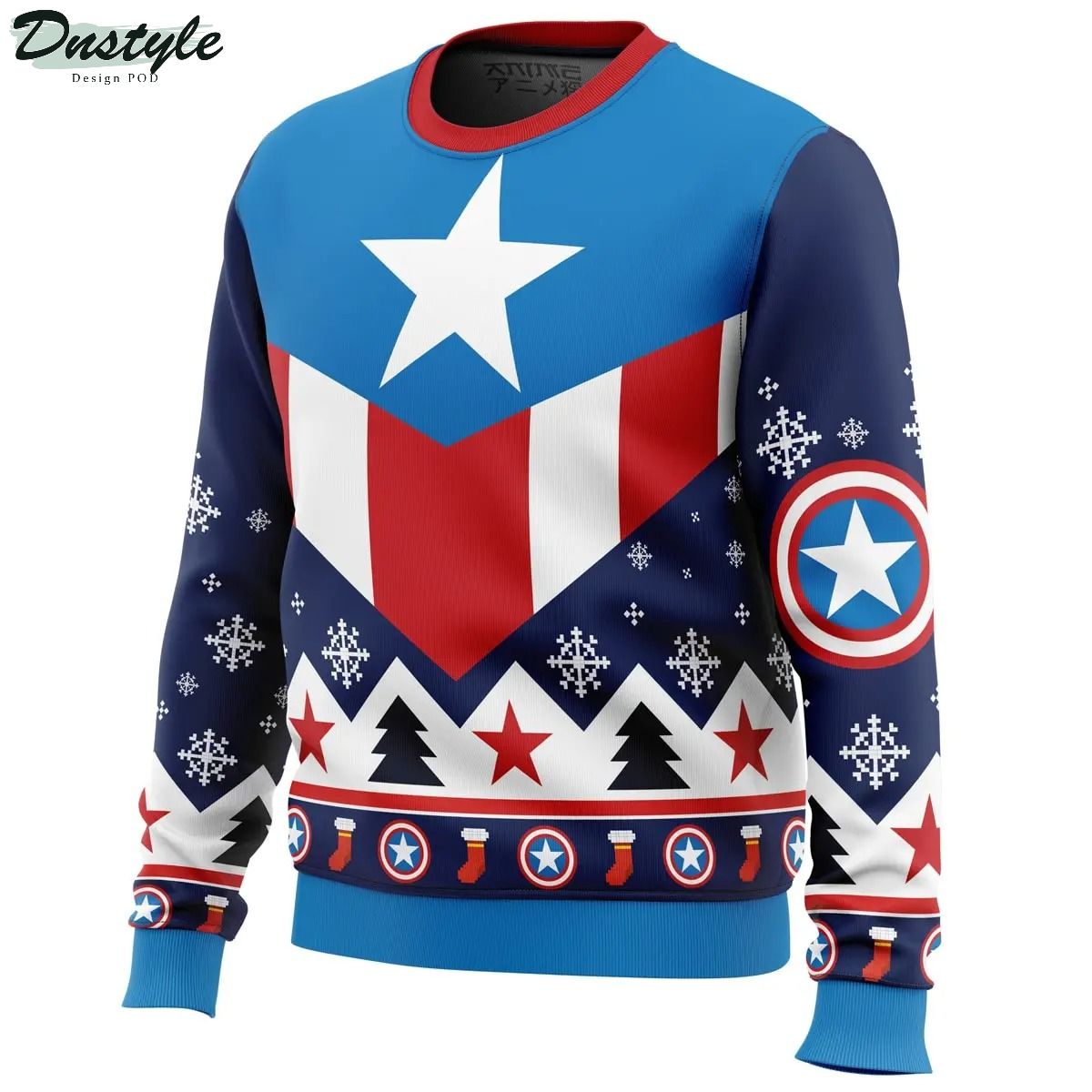 Captain America Ugly Christmas Sweater 1