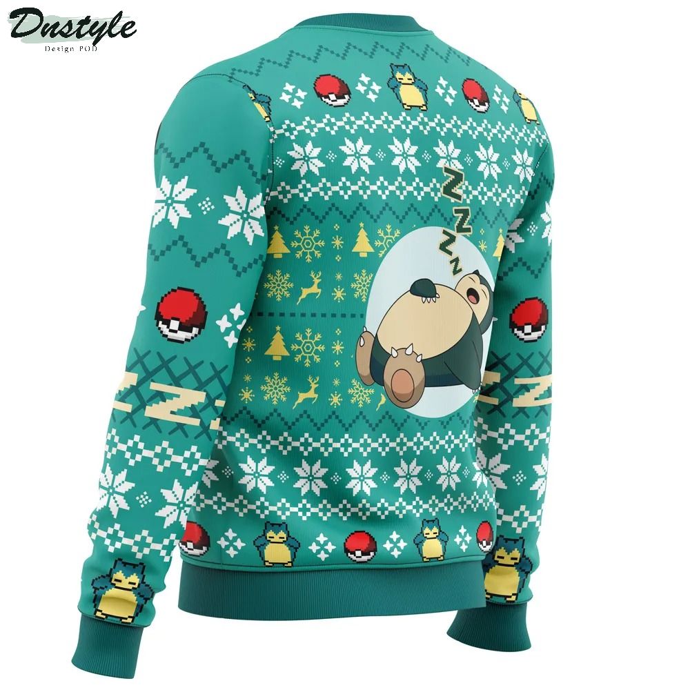 All is Calm All Bright Snorlax Pokemon Ugly Christmas Sweater 2
