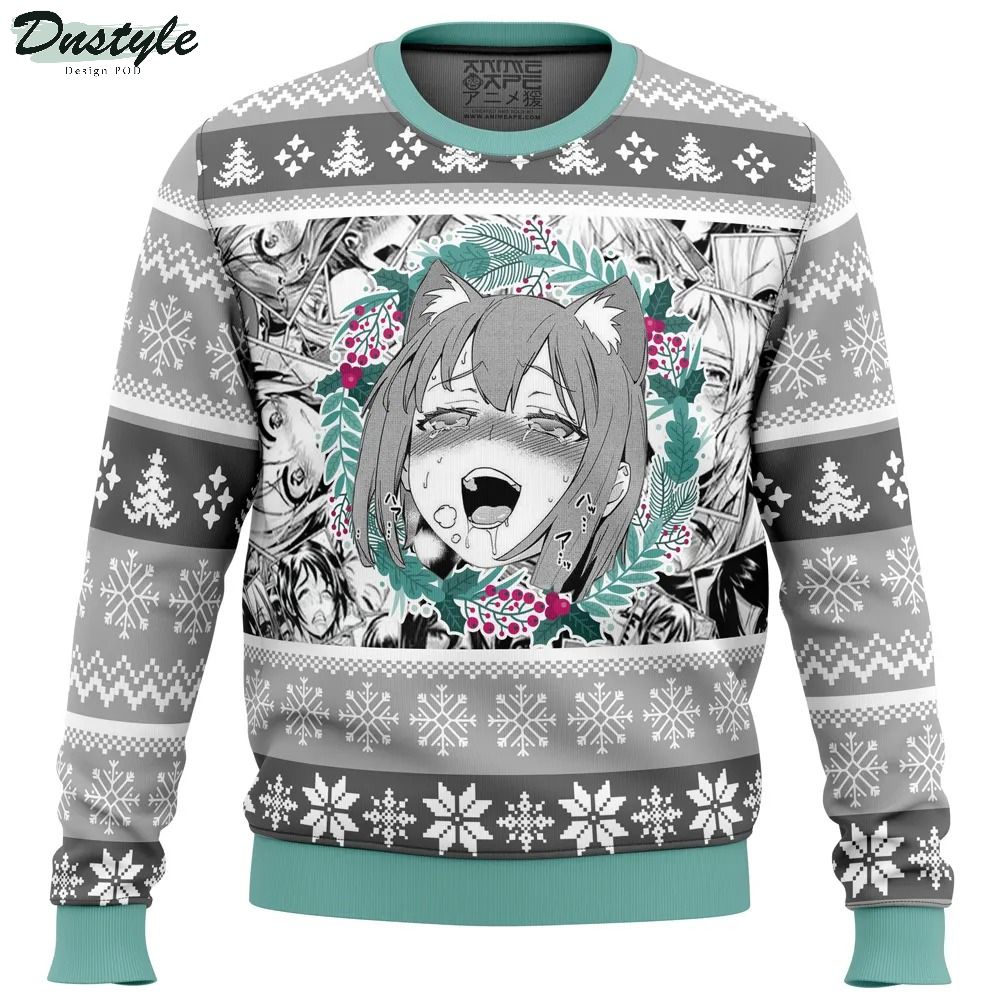 Anime Ahegao Ugly Christmas Sweater