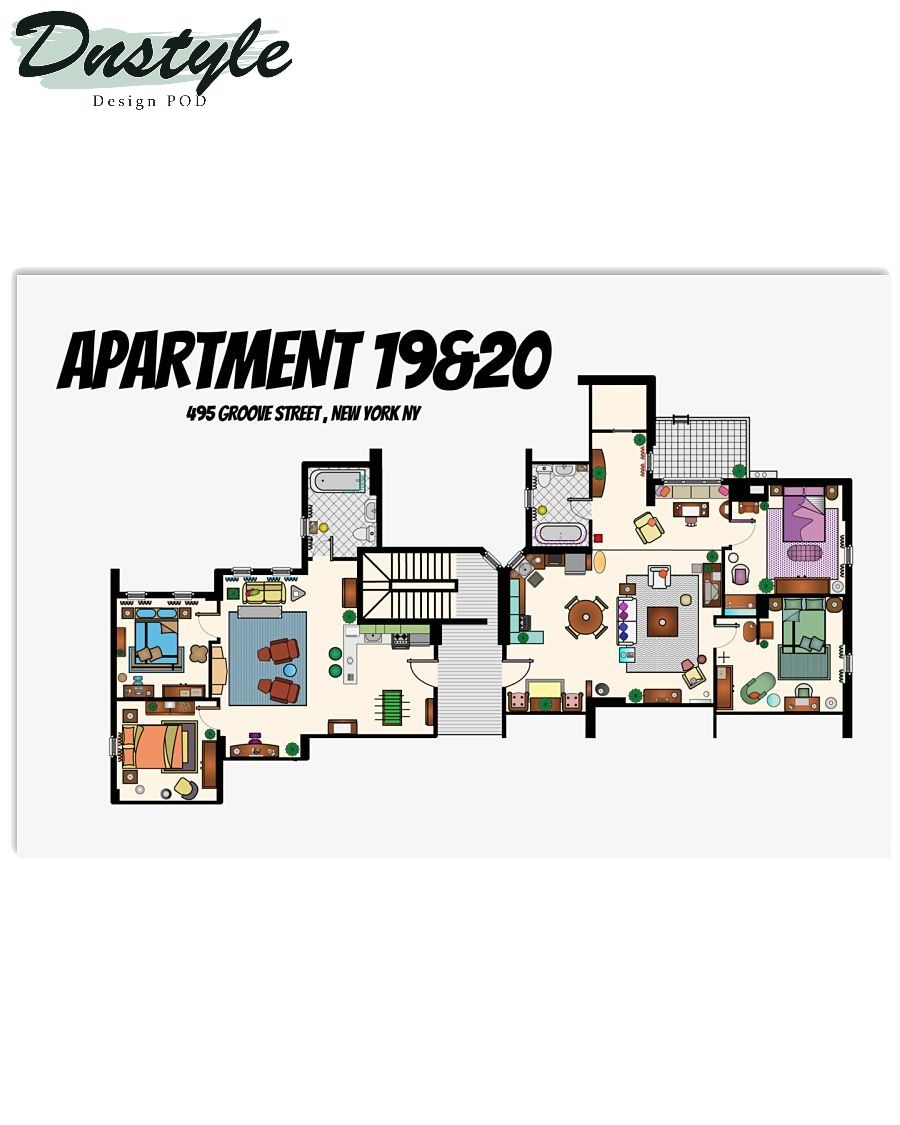 Apartment 19 And 20 Friends Canvas 1