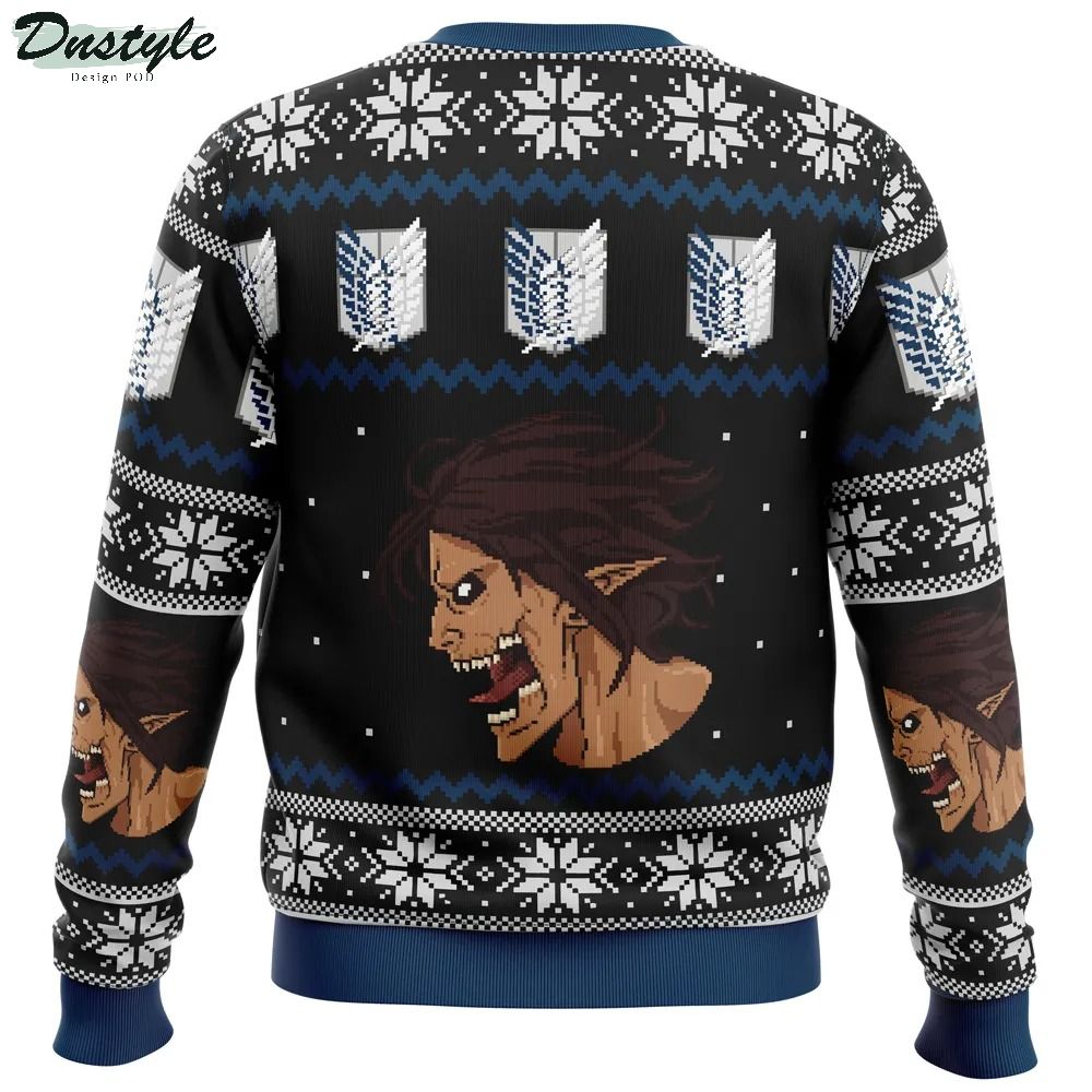 Attack on Titan Survery Corps Ugly Christmas Sweater 1
