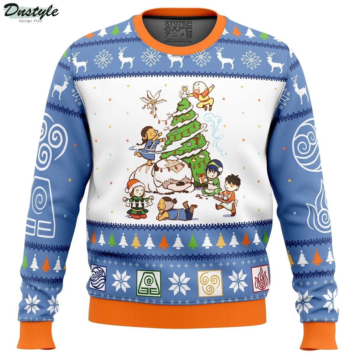 Avatar the Last Airbender Christmas Time Ugly Christmas Sweater