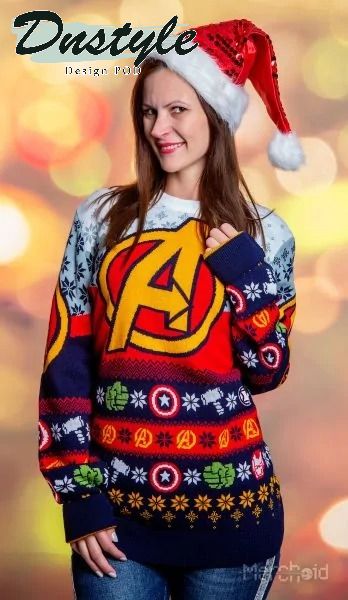 Avengers Assemble Knitted Ugly Christmas Sweater 1