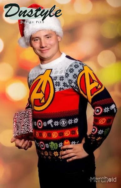 Avengers Assemble Knitted Ugly Christmas Sweater 2