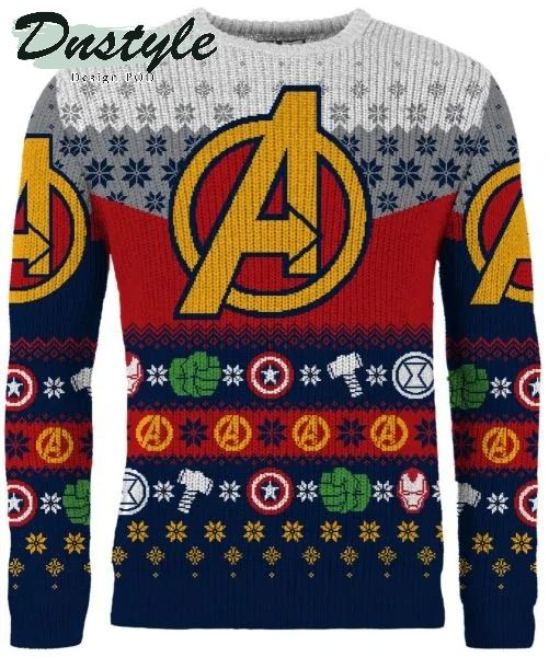 Avengers Assemble Knitted Ugly Christmas Sweater