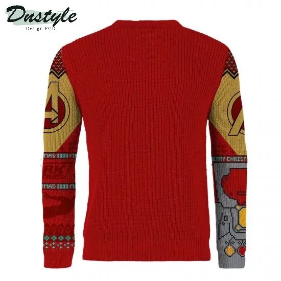 Avengers Iron Man Power Gauntlet Ugly Christmas Sweater 1