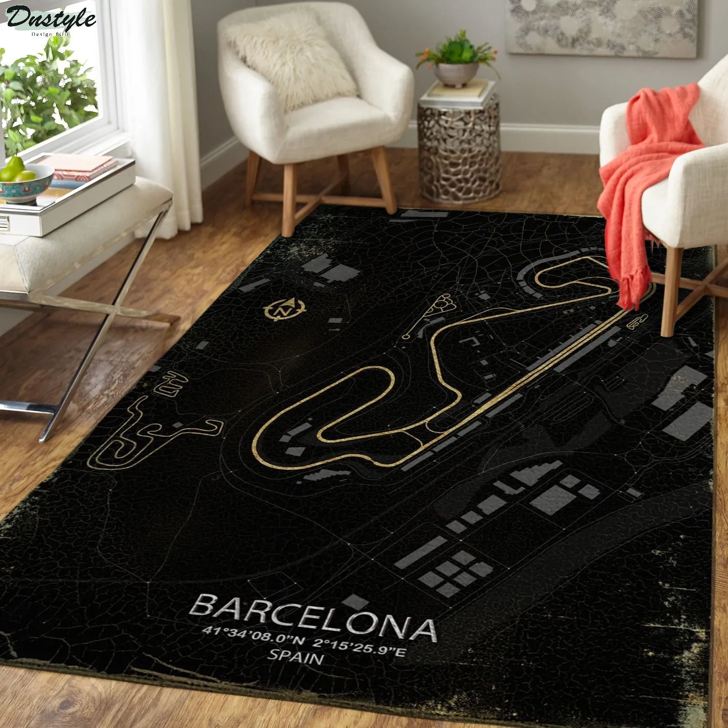 Barcelona spain f1 track rug 2