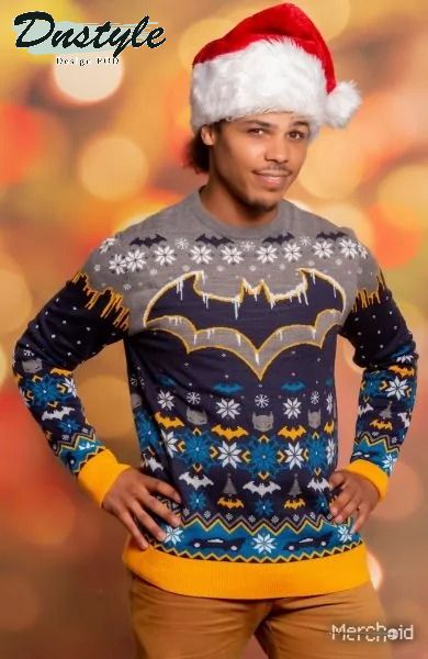 Batman Frosty Festivities Ugly Christmas Sweater 1