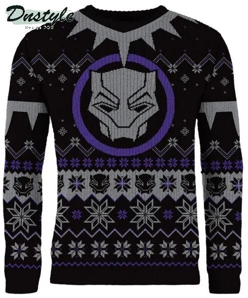 Black Panther ugly christmas sweaterBlack Panther ugly christmas sweater