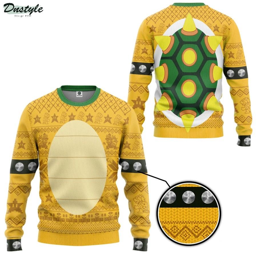 Bowser ugly christmas sweater 1