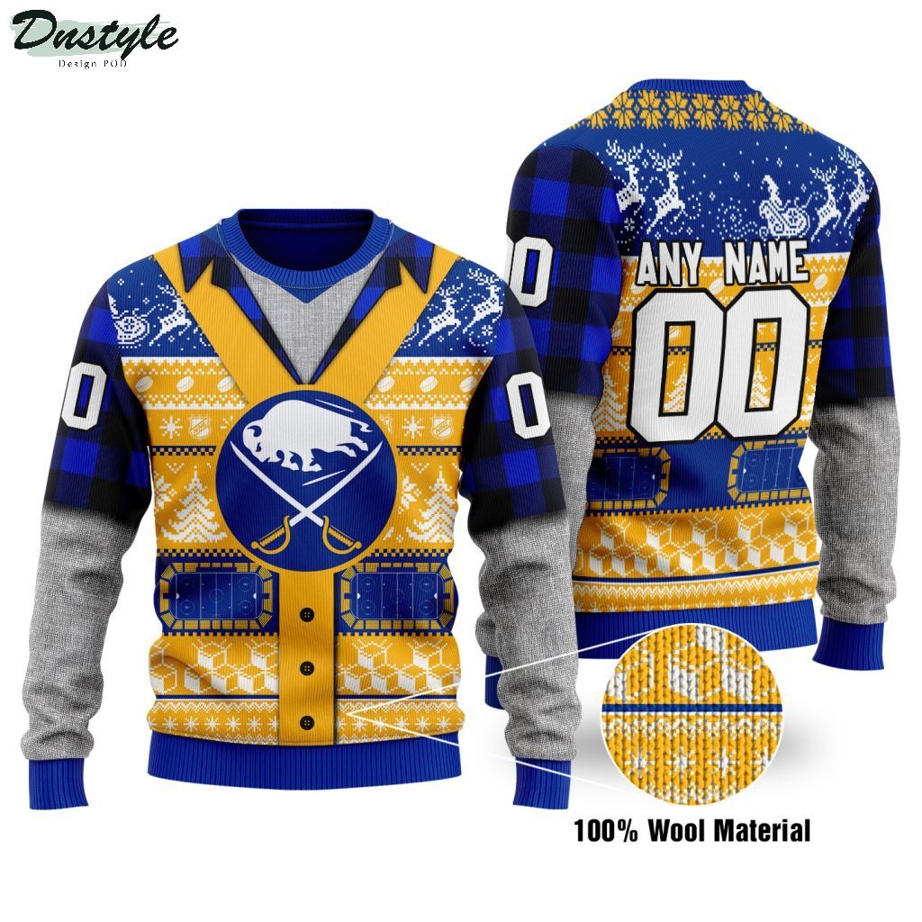 Buffalo Sabres NHL personalized ugly christmas sweater 1