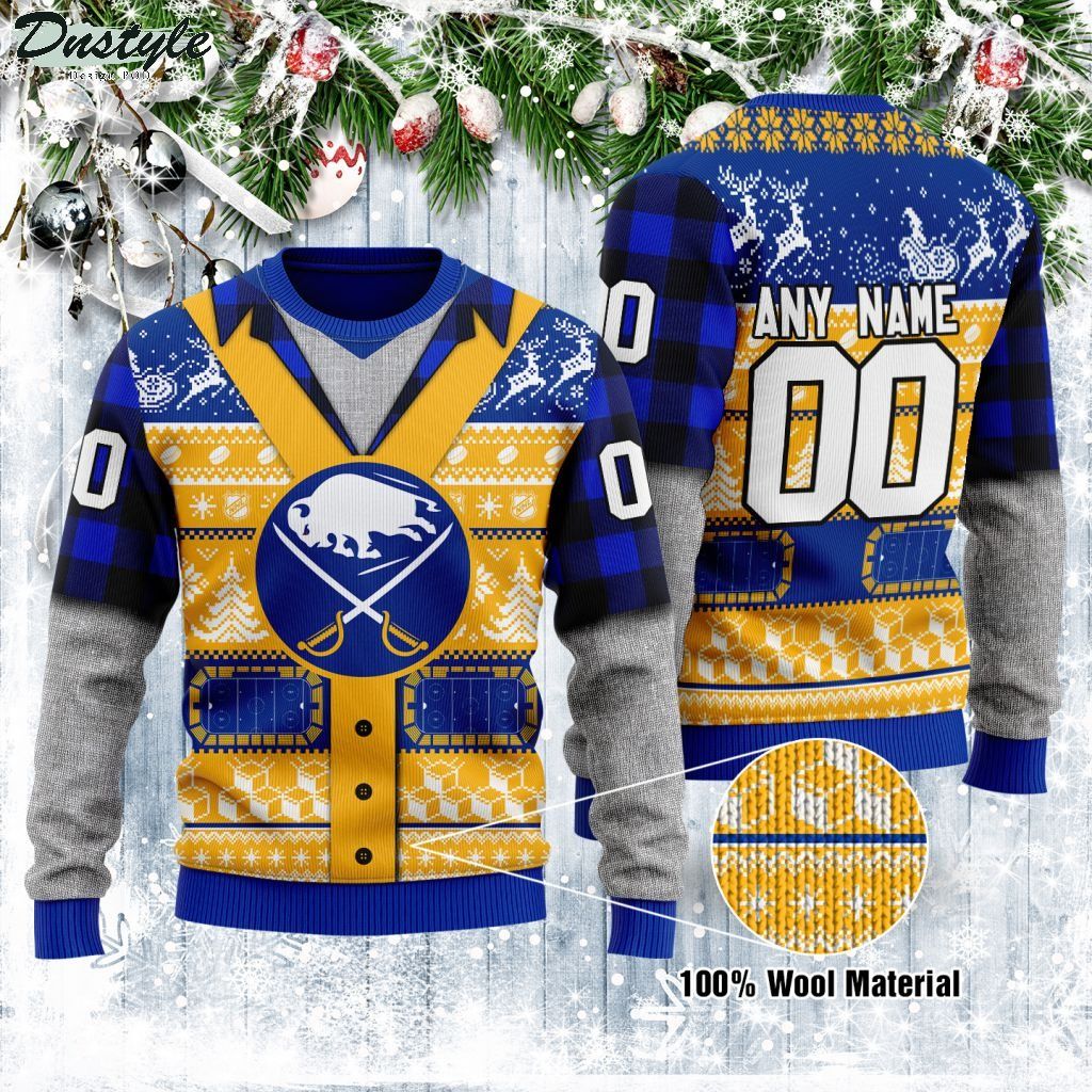 Buffalo Sabres NHL personalized ugly christmas sweater