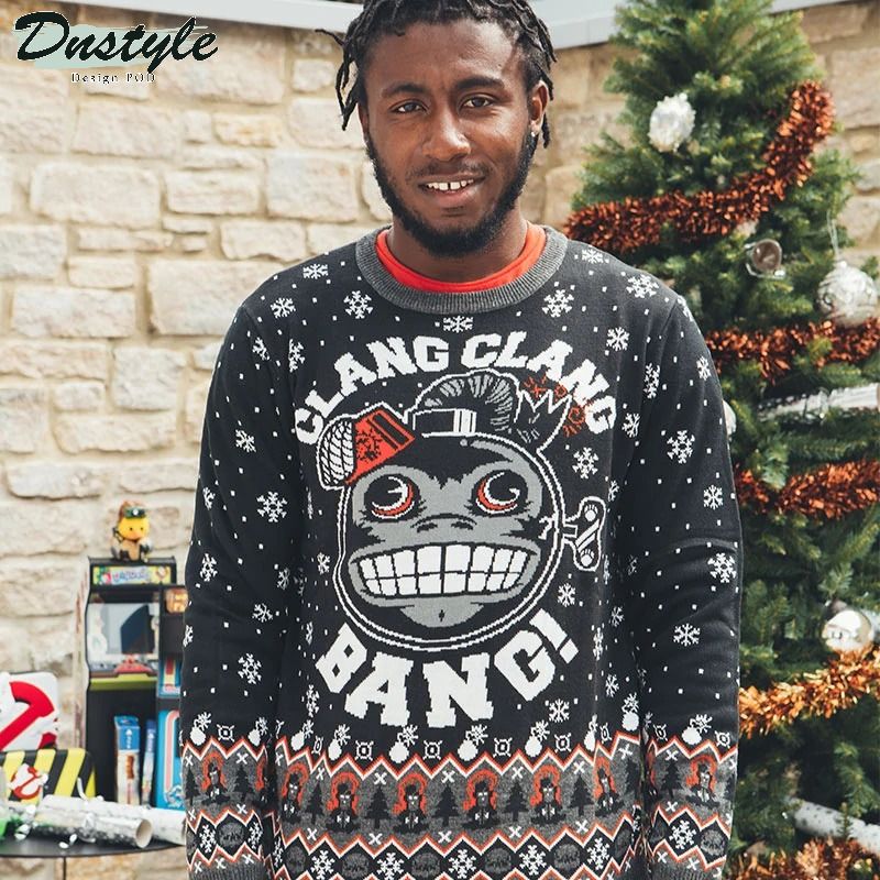 Call Of Duty Monkey Bomb Clang Clang Bang Ugly Sweater 1