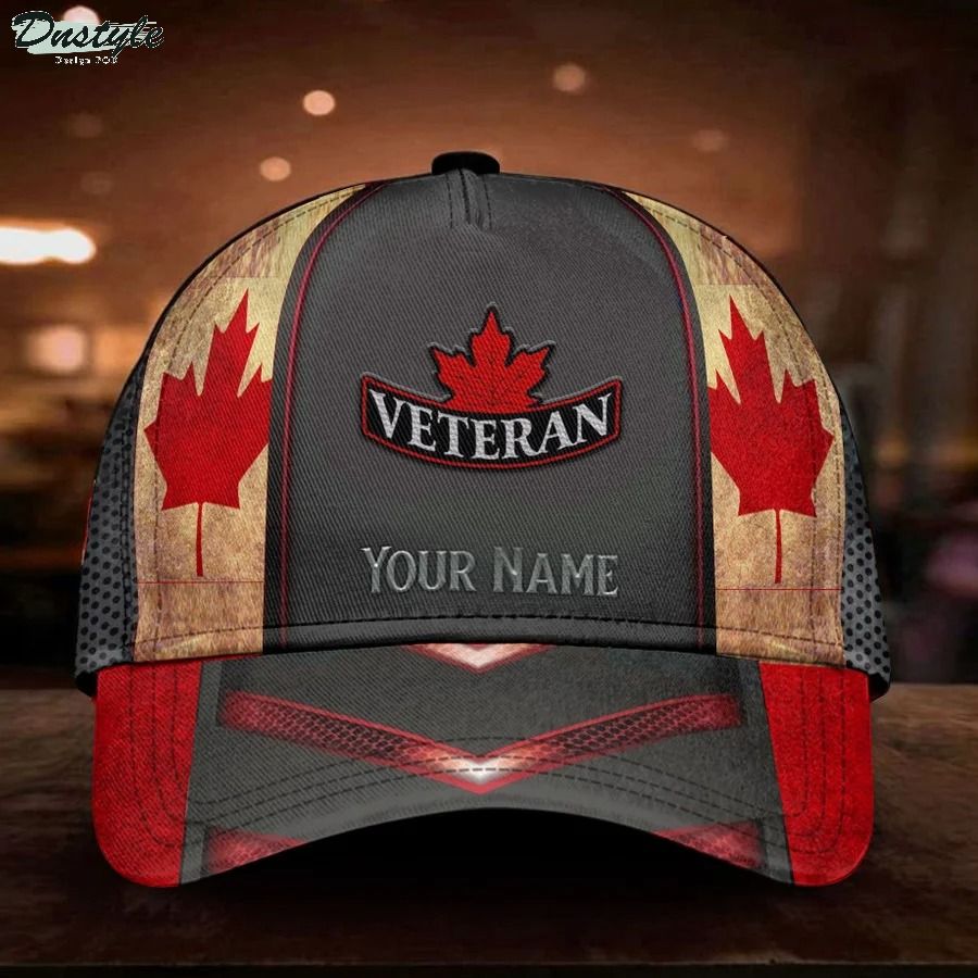 Canada Veteran Custom Name Classic Cap