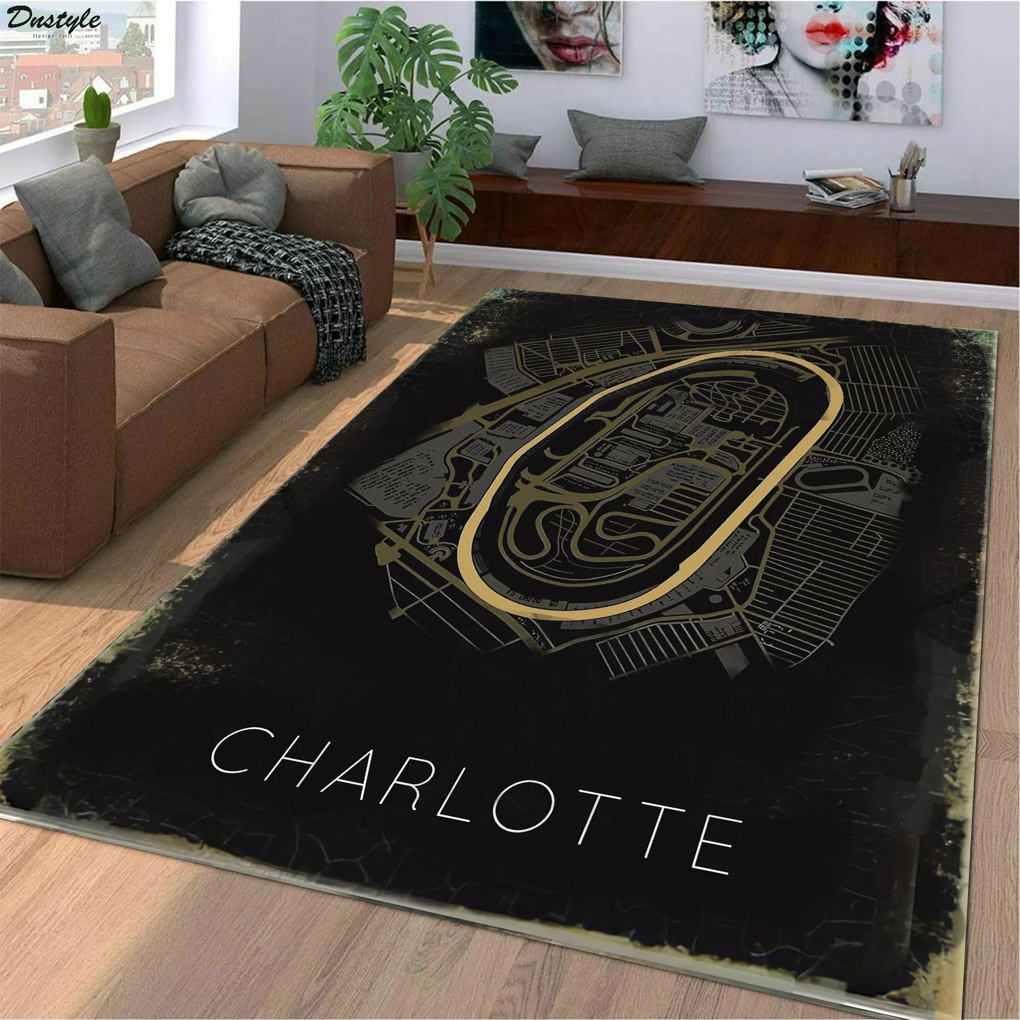 Charlotte f1 track rug