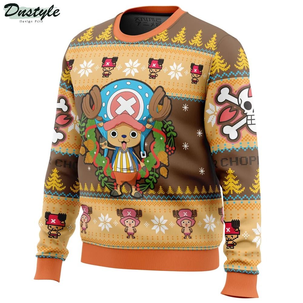 Christmas Tony Chopper One Piece Ugly Christmas Sweater 1