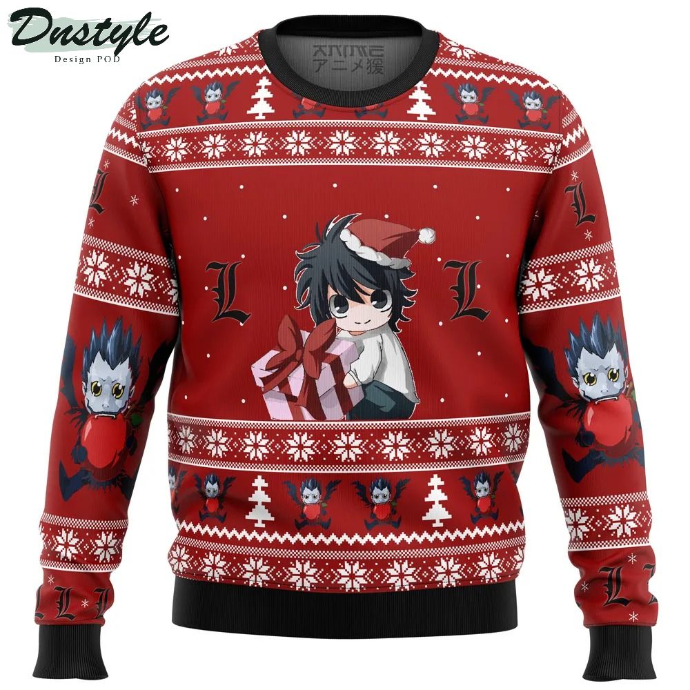 Death Note Chibi L Ugly Christmas Sweater