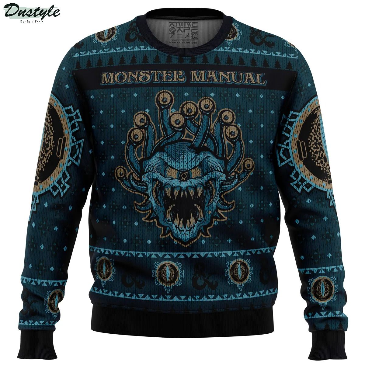 Dungeons and Dragons Monster Manual Ugly Christmas Sweater