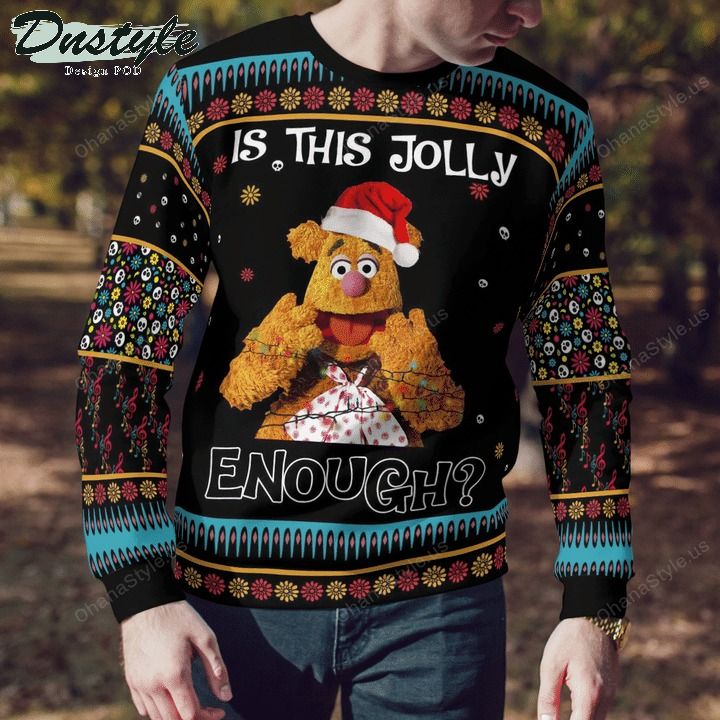 Fozzie the bear muppet is this jolly enough ugly christmas sweater 2