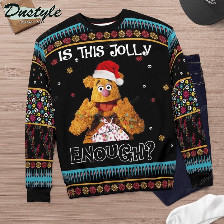 Fozzie the bear muppet is this jolly enough ugly christmas sweater 3