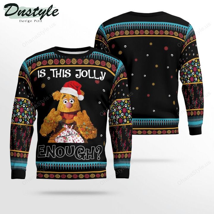 Fozzie the bear muppet is this jolly enough ugly christmas sweater