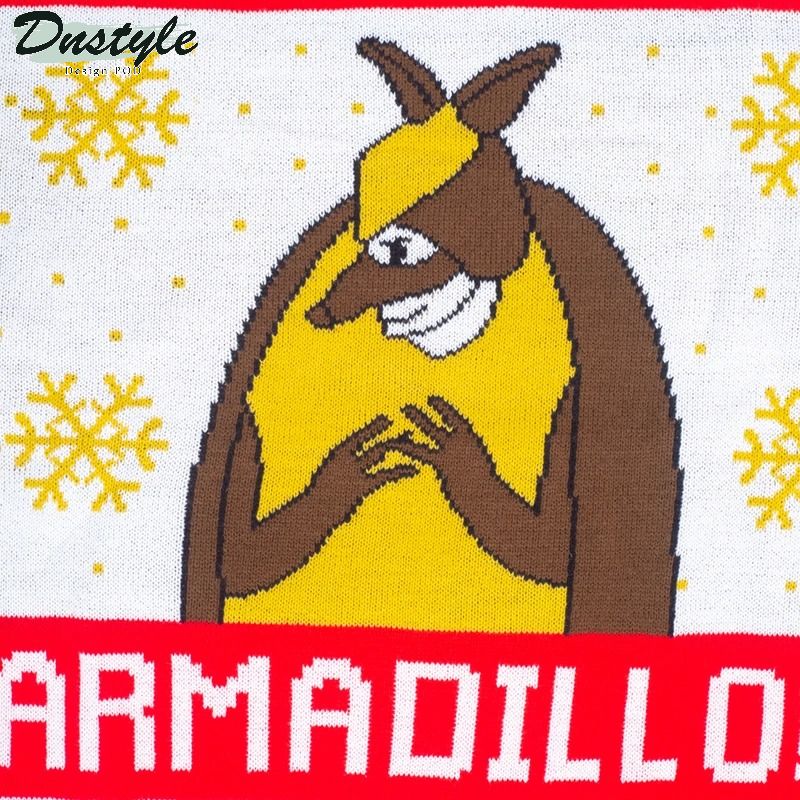 Friends it's the holiday armadillo ugly christmas sweater 2