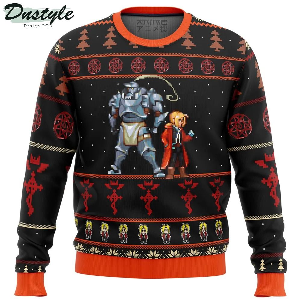 Fullmetal Alchemist Elrics Sprites Ugly Christmas Sweater