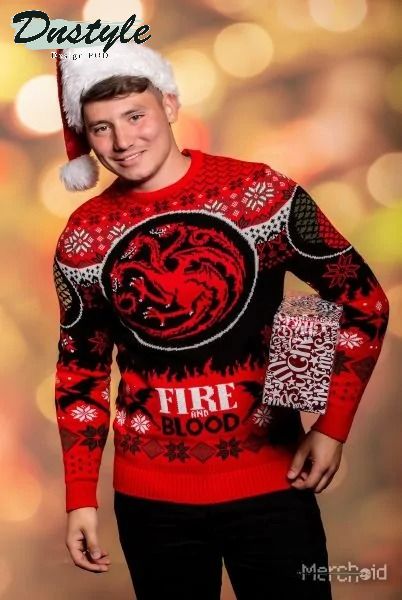 Game Of Thrones Fire and Blood Targaryen Ugly Christmas Sweater 1