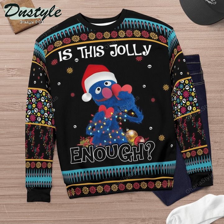 Grover muppet is this jolly enough ugly christmas sweater 2