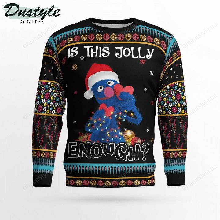 Grover muppet is this jolly enough ugly christmas sweater 3