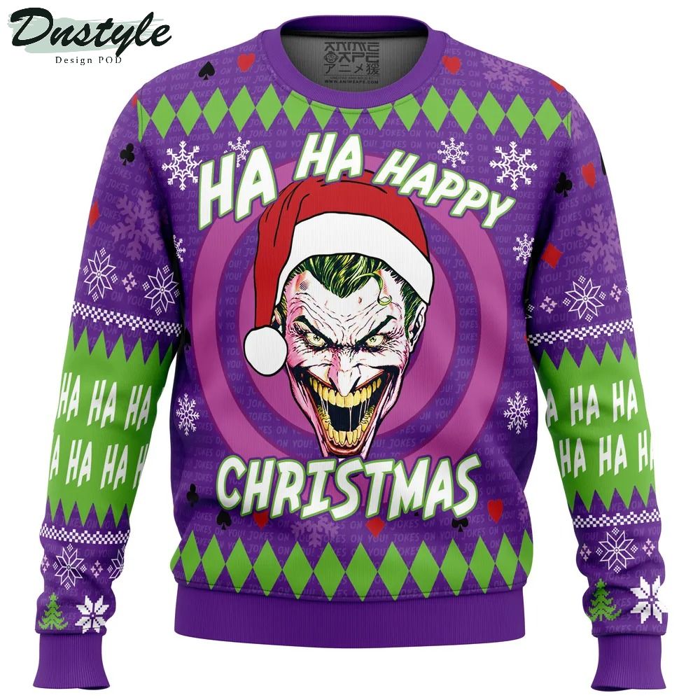 Ha ha ha happy Christmas Joker Christmas Sweater