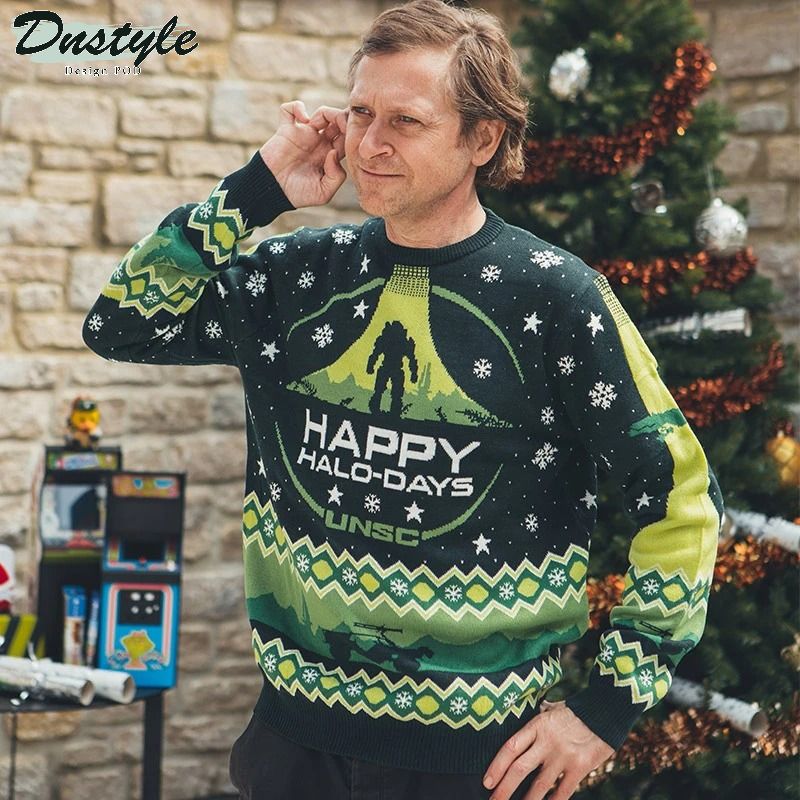 Halo Happy Halo-Days Ugly Christmas Sweater 1
