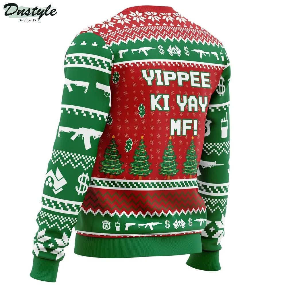 Hans Gruber Fall Nakatomi Plaza Die Hard Ugly Christmas Sweater 2