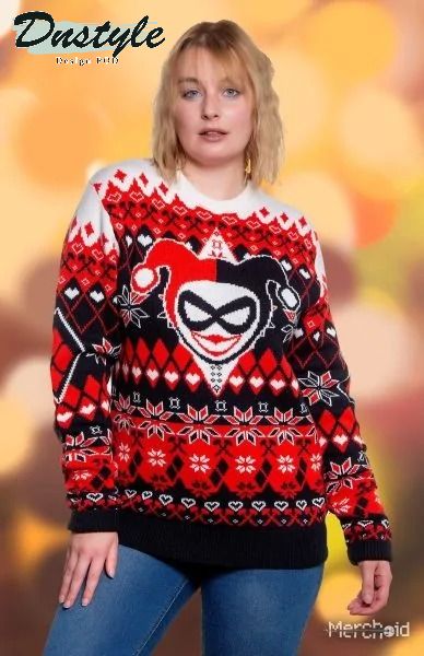 Harley Quinn Happy Harley-Days Ugly Christmas Sweater 1
